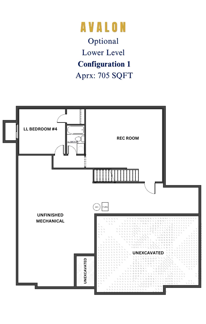 Avalon Option Lower Level 4 bed