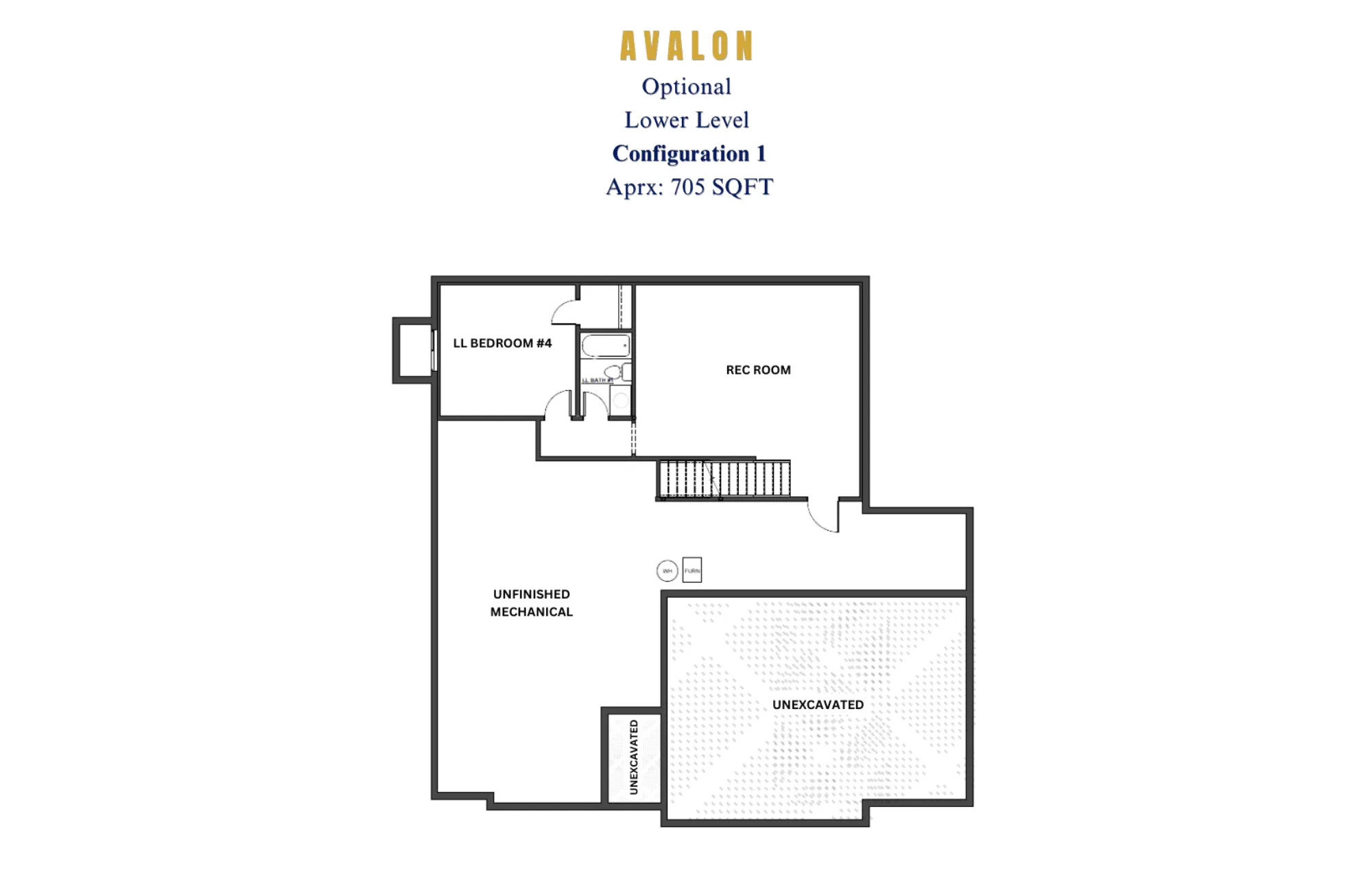 Avalon Optional Lower Level Option 1 Avital Homes KC for carousel