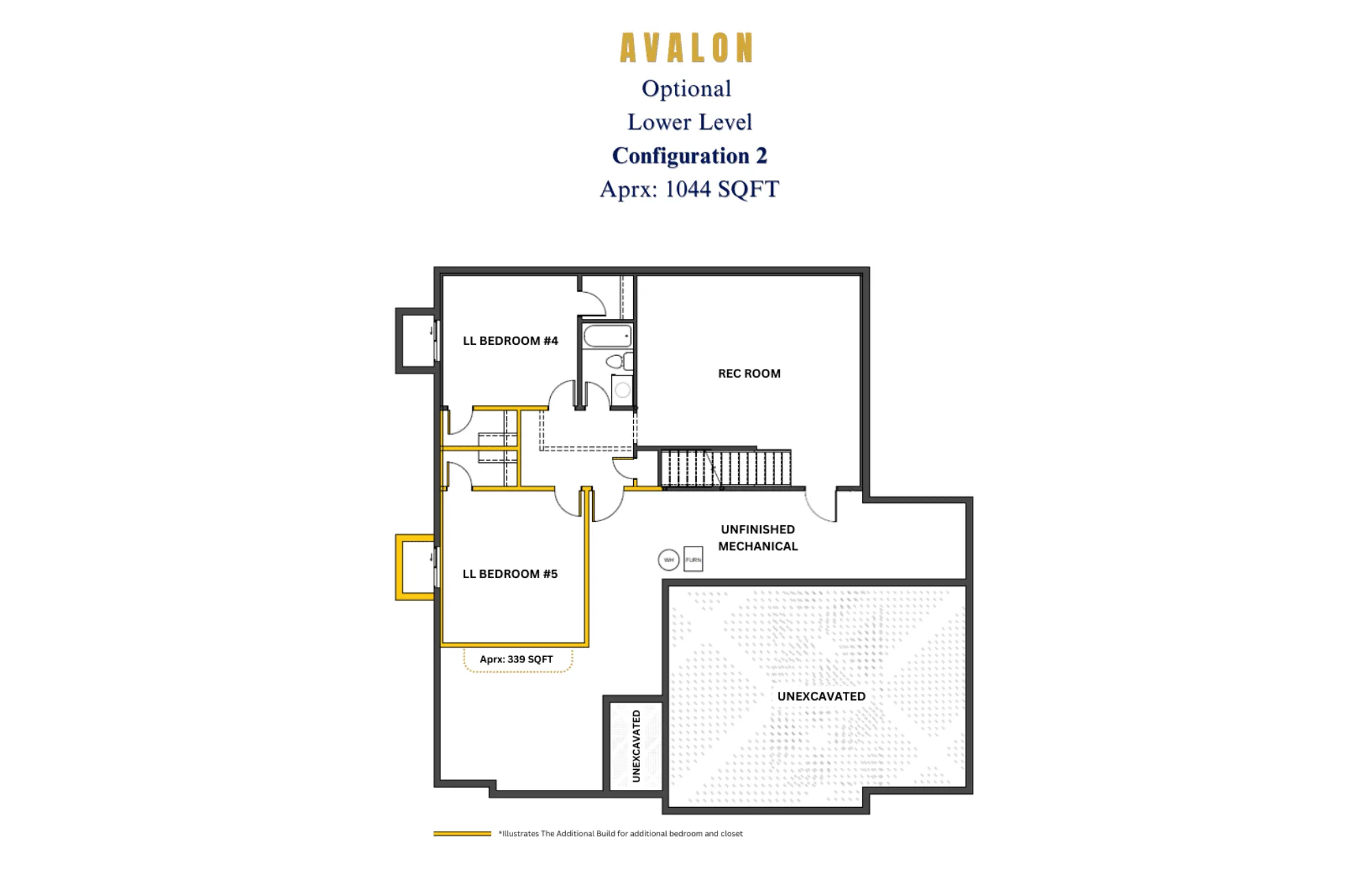 Avalon Optional Lower Level Option 2 Avital Homes KC for carousel