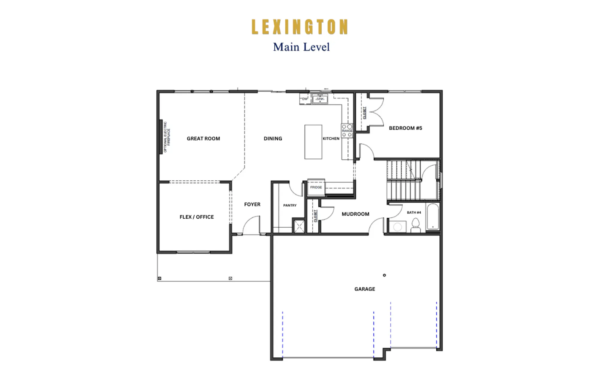 Lexington Main Level Floorplan