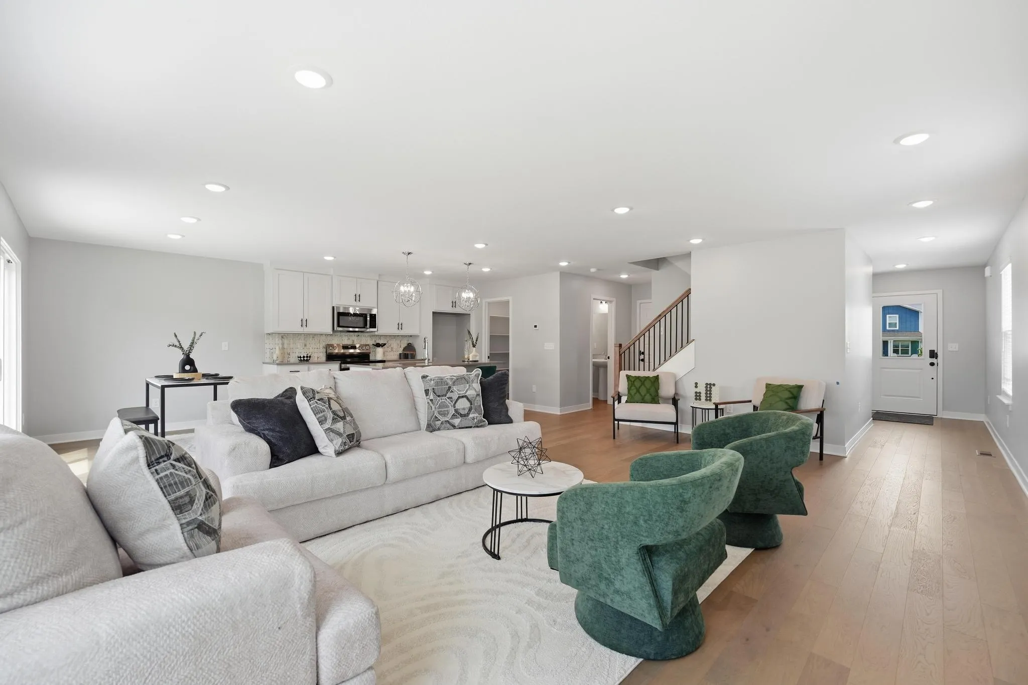 Lot 129 707 Glenn Cir Magnolia Modern Living Room and Front Entry Hall