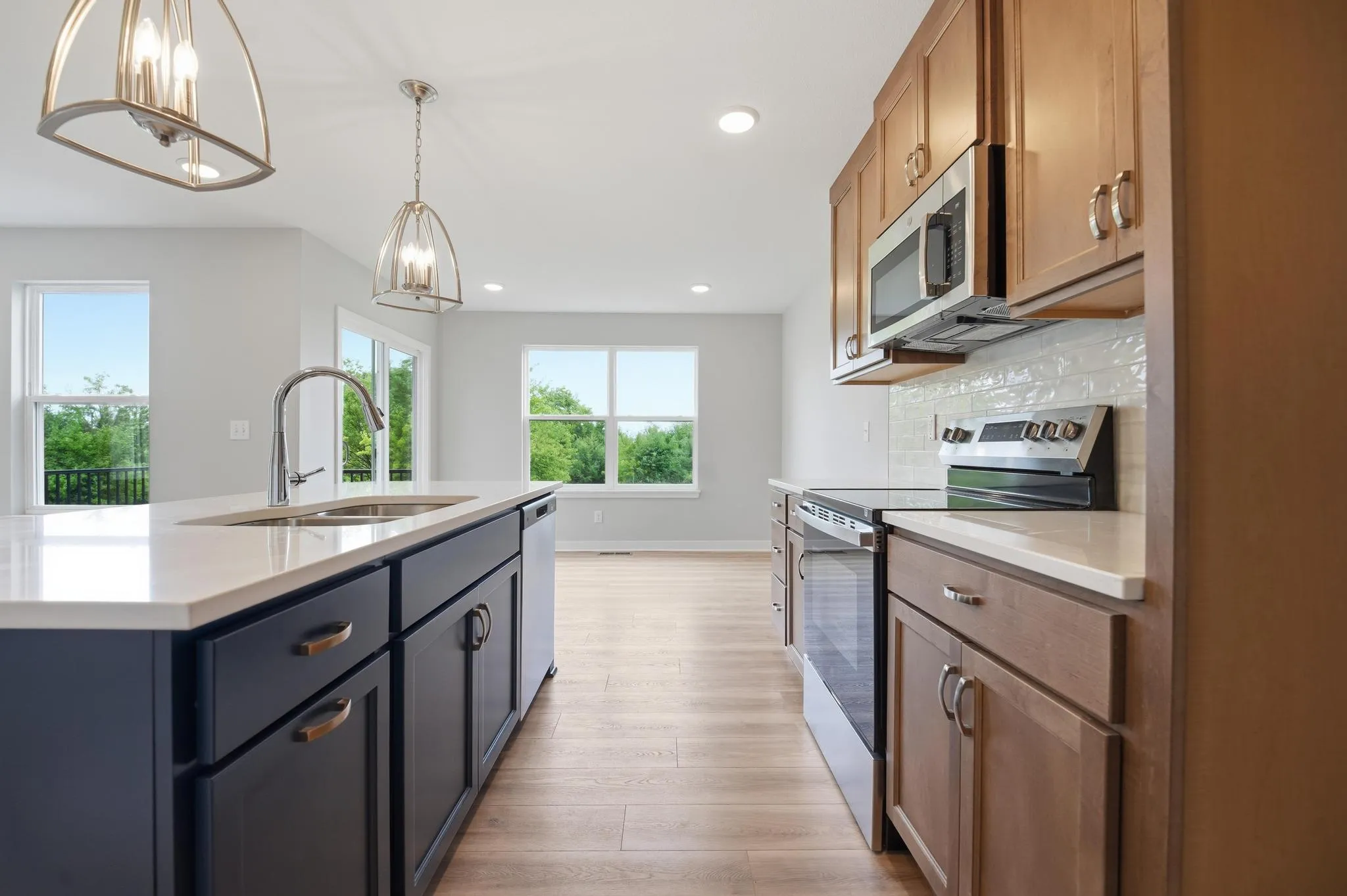 Spacious kitchen and dinning area in the Gardenia Farmhouse floorplan 808 Glenn Cir. Lot 144