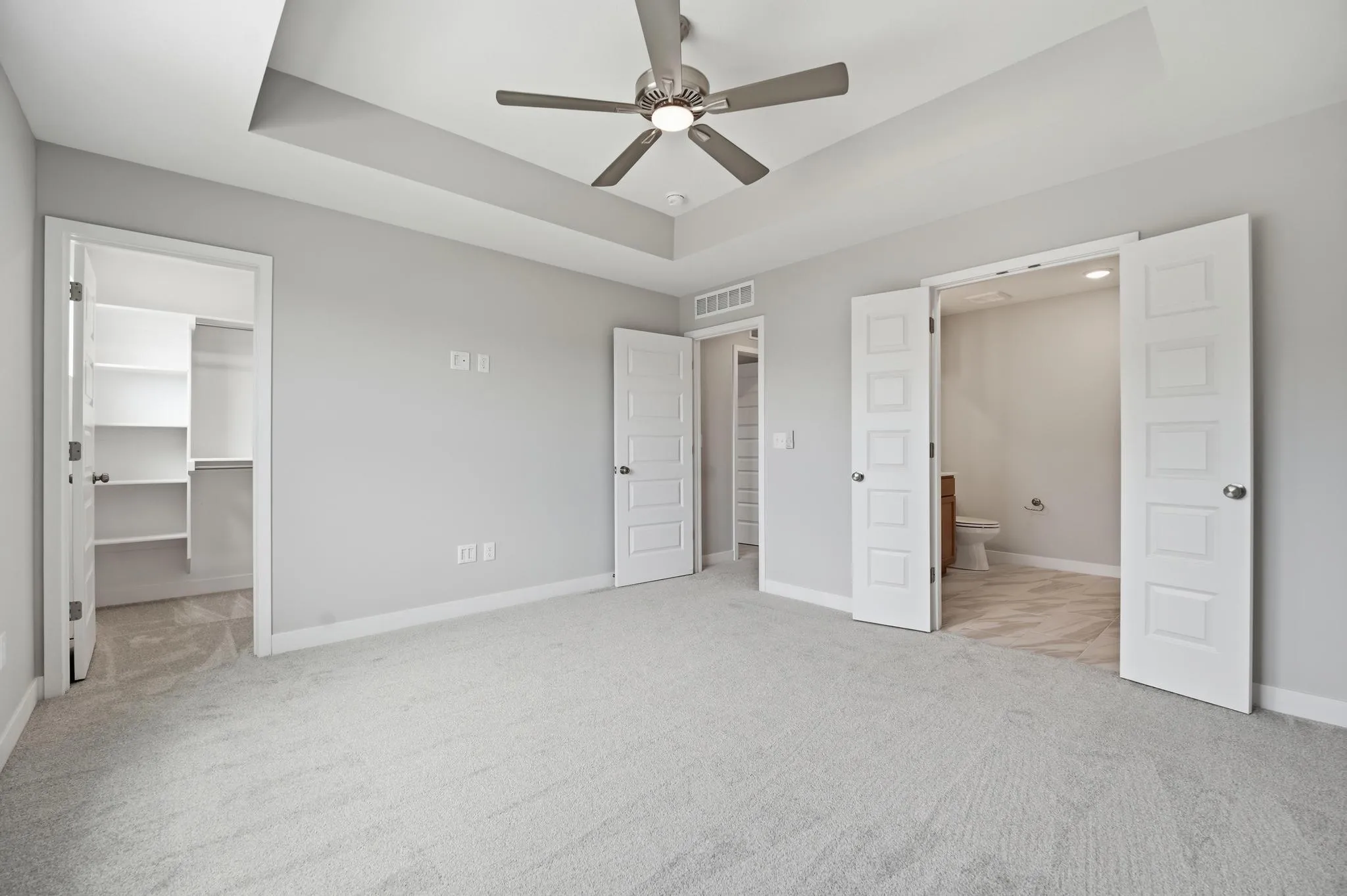 Spacious Master Bedroom Featured in the Gardenia Farmhouse floorplan 808 Glenn Cir. Lot 144