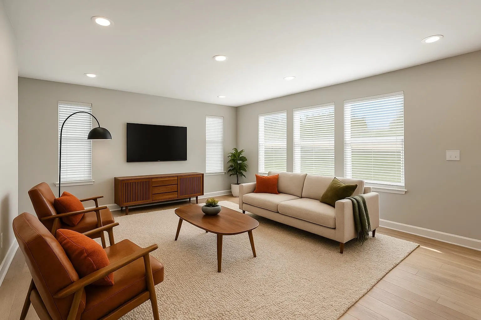 Lot 128EB 709 Glann Cir Gardenia Farmhouse Living Room Staged
