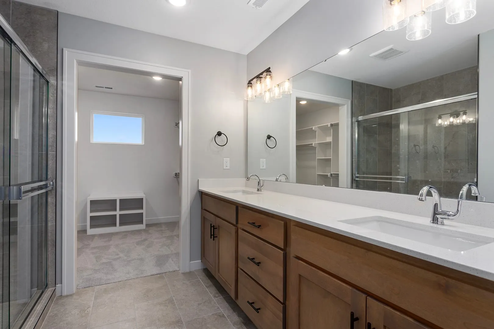 Lot 64WR 13458 W 179th Ter Crestwood Farmhouse Master Bathroom 1