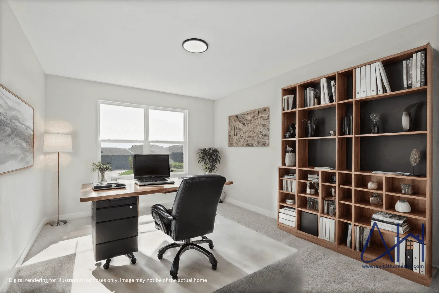 Serenity Bedroom 2 Home Office Avital Homes KC