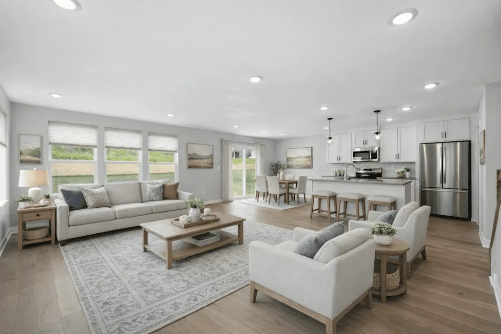 Durable modern rental-home interior