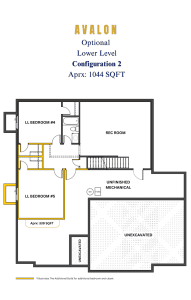 Avalon Option Lower Level 5 Bed