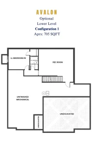 Avalon Option Lower Level 4 bed