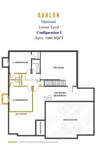 Avalon Option Lower Level 5 Bed