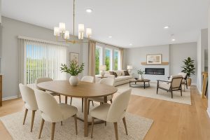 Crestwood Craftsman Dining and great room